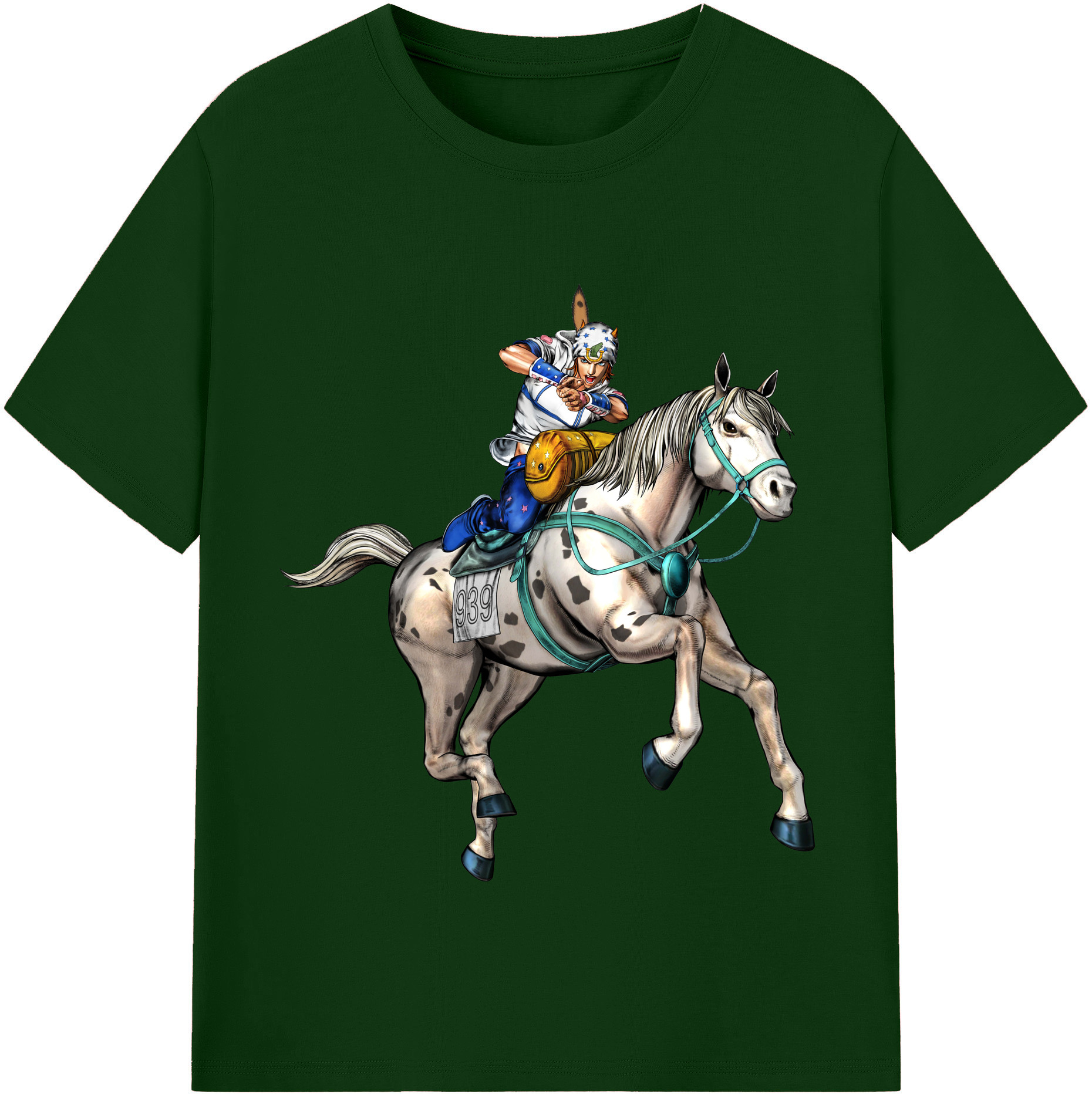 （画像用） ジョジョの奇妙な冒険 ジョナサン?ジョースター JoJo's Bizarre Adventure Jonathan Joestar 綿100％半袖Tシャツ（フロントプリント）